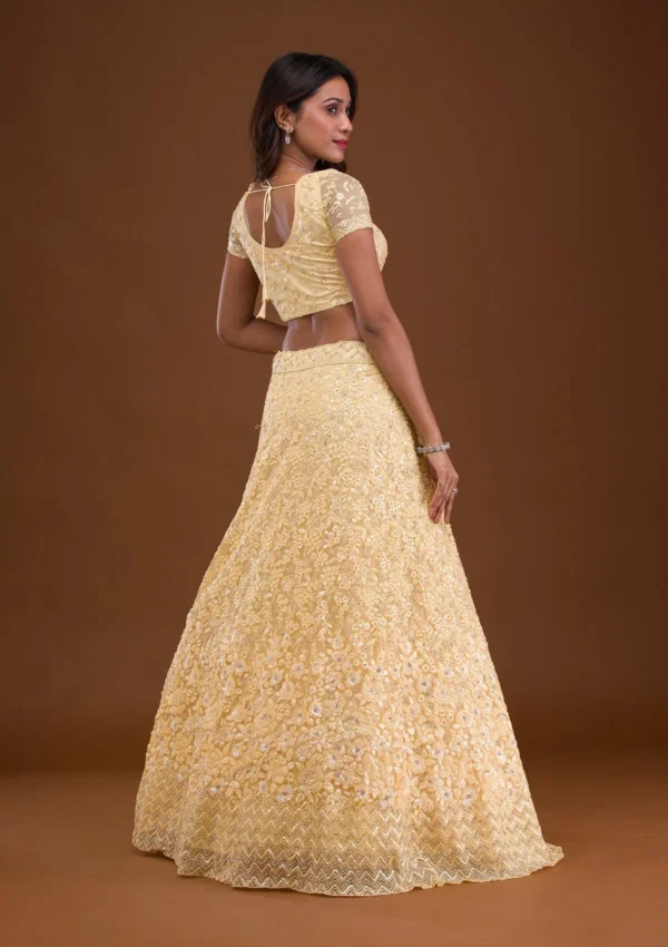 Sequins Net Readymade Lehenga - Image 6