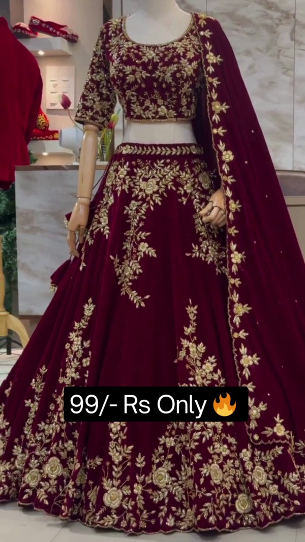 Dulhan Lehenga Choli, Wedding Lehenga Choli, Party Dress